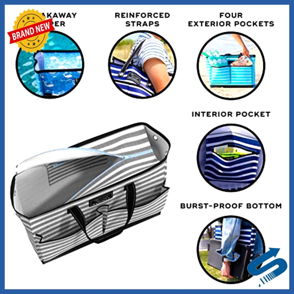 Large Utility Tote Bag with Multiple Pockets for … - image 4